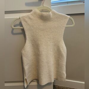 Dynamite Mock Neck Sweater Tank | White